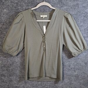 Elegant Olive Green Women's Top